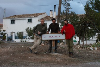 Con Helio y Juan Pablo, Jauca alta, Serón(Almeria) Octubre 2014